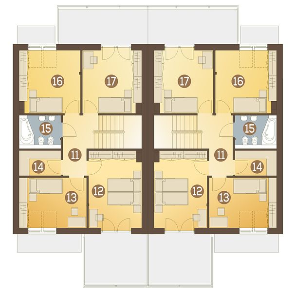 План 2 этажа дома CGH-8226-92 План 2 этажа дома CGH-8226-92